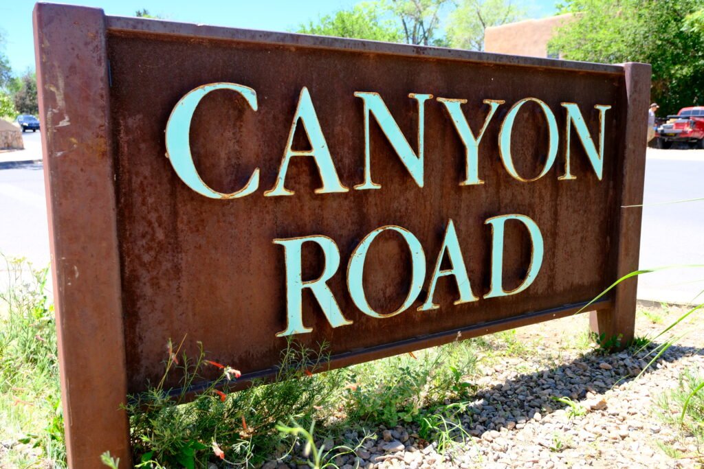 Canyon Road Sign